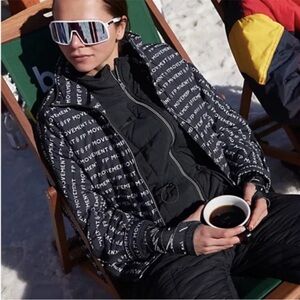 Black and White Free People Movement Print Pippa Jacket